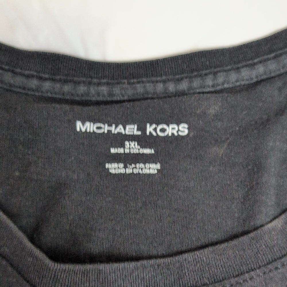 Michael Kors Black Tee With White Logo View 3